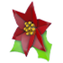 Poinsettia Hair Clip